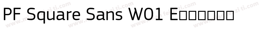 PF Square Sans W01 E字体转换